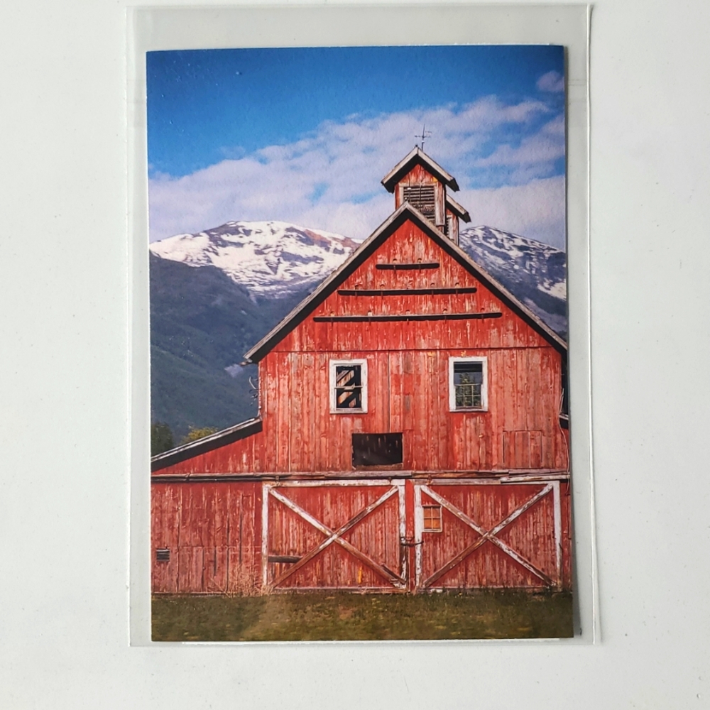 "Bitterroot Barn" 5x7‎ Paper Photograph by Karen Geerken Photography